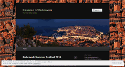Desktop Screenshot of essenceofdubrovnik.com