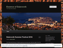 Tablet Screenshot of essenceofdubrovnik.com